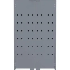 vidaXL skraldespandsskjuler 69x79x117 cm 1 rum stål grå