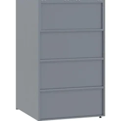vidaXL skraldespandsskjuler 69x79x117 cm 1 rum stål grå