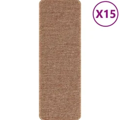 vidaXL Skridsikre Trappemåtter Latex bagside 15 pcs Gul 60 x 25 cm PP