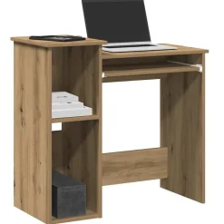vidaXL skrivebord m. hylder 84x40x78 cm konstrueret træ kunsteg
