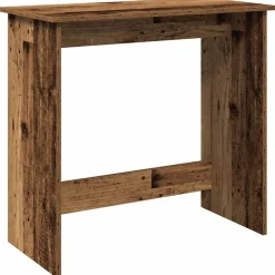 vidaXL skrivebord 80x40x75 cm konstrueret træ antikt træ