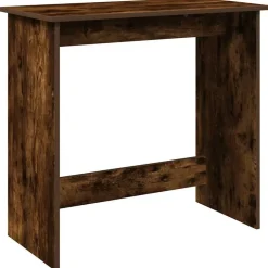 vidaXL skrivebord 80x40x75 cm konstrueret træ røget egetræsfarve