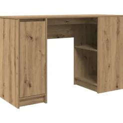 vidaXL skrivebord 120x42x76 cm konstrueret træ kunsteg