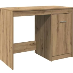 vidaXL skrivebord 100x50x76 cm konstrueret træ kunsteg