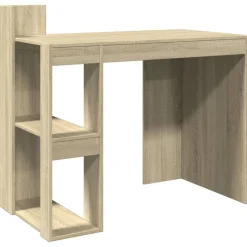 vidaXL skrivebord 103,5x56,5x94 cm konstrueret træ sonoma-eg
