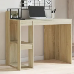 vidaXL skrivebord 103,5x56,5x94 cm konstrueret træ sonoma-eg