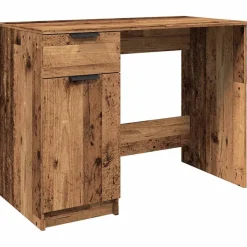 vidaXL skrivebord 100x50x75 cm konstrueret træ gammelt træ