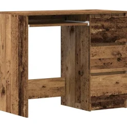 vidaXL skrivebord 90x45x76 cm konstrueret træ gammelt trælook