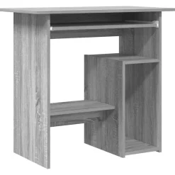 vidaXL skrivebord 80x45x74 cm konstrueret træ grå sonoma-eg