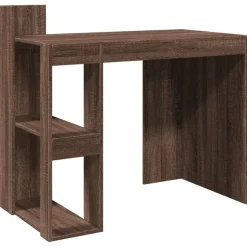 vidaXL skrivebord 103,5x56,5x94 cm konstrueret træ brun egetræsfarve