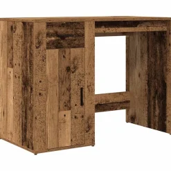 vidaXL skrivebord 100x49x75 cm konstrueret træ antikt trælook