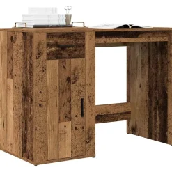 vidaXL skrivebord 100x49x75 cm konstrueret træ antikt trælook