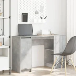 vidaXL skrivebord 120x42x76 cm konstrueret træ betongrå