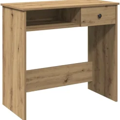 vidaXL skrivebord 80x40x75 cm konstrueret træ kunsteg