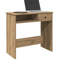 vidaXL skrivebord 80x40x75 cm konstrueret træ kunsteg