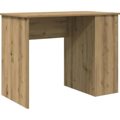 vidaXL skrivebord 100x55x75 cm konstrueret træ kunsteg