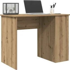 vidaXL skrivebord 100x55x75 cm konstrueret træ kunsteg