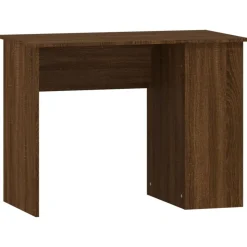 vidaXL skrivebord 100x55x75 cm konstrueret træ brun egetræsfarve