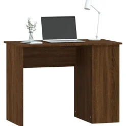 vidaXL skrivebord 100x55x75 cm konstrueret træ brun egetræsfarve