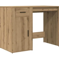 vidaXL skrivebord 100x49x75 cm konstrueret træ kunsteg