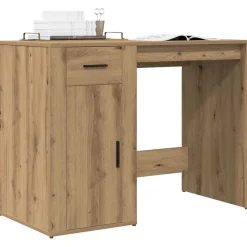 vidaXL skrivebord 100x49x75 cm konstrueret træ kunsteg