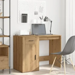 vidaXL skrivebord 100x49x75 cm konstrueret træ kunsteg