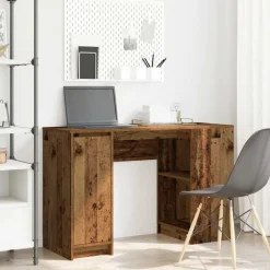 vidaXL skrivebord 120x42x76 cm konstrueret træ antikt træ