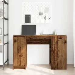 vidaXL skrivebord 120x42x76 cm konstrueret træ antikt træ