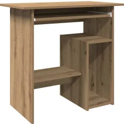 vidaXL skrivebord 80x45x74 cm konstrueret træ kunsteg