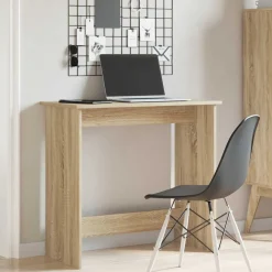 vidaXL skrivebord 80x40x75 cm konstrueret træ sonoma-eg