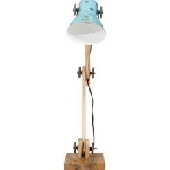 vidaXL skrivebordslampe 25 W 23x18x96 cm E27 rustik blå