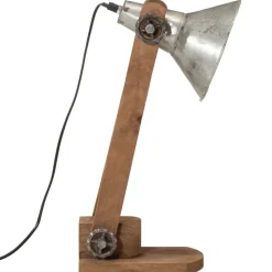 vidaXL skrivebordslampe 23x13x52 cm 25 W E27 vintagesølv
