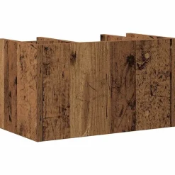 vidaXL Skrivebordsorganisator Gammelt træ 44,5 x 24 x 25 cm
