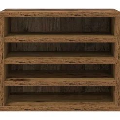 vidaXL Skrivebordsorganisator Gammelt træ 36 x 26 x 29,5 cm