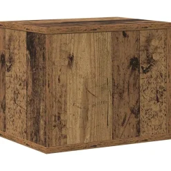 vidaXL Skrivebordsorganisator Gammelt træ 36 x 26 x 29,5 cm