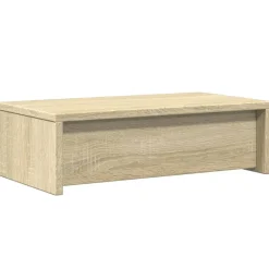 vidaXL skærmholder med skuffer 50x27x15 cm konstrueret træ sonoma-eg