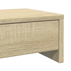 vidaXL skærmholder med skuffer 50x27x15 cm konstrueret træ sonoma-eg