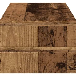 vidaXL skærmholder 54x22x15 cm konstrueret træ gammelt træ