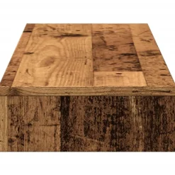 vidaXL skærmholder 100x27x10 cm konstrueret træ gammelt trælook