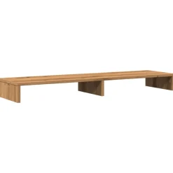vidaXL skærmholder 100x27x10 cm konstrueret træ kunsteg