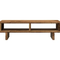 vidaXL skærmholder 50x27x15 cm konstrueret træ gammelt træ