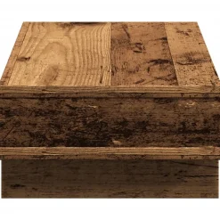 vidaXL skærmholder 50x27x15 cm konstrueret træ gammelt træ