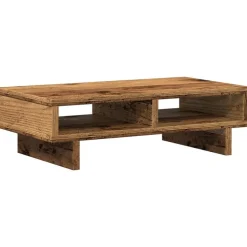 vidaXL skærmholder 50x27x15 cm konstrueret træ gammelt træ