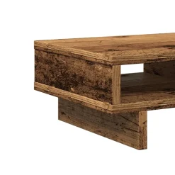 vidaXL skærmholder 50x27x15 cm konstrueret træ gammelt træ