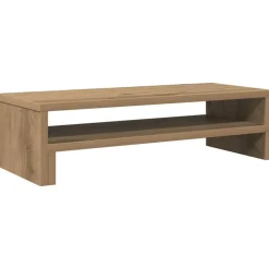 vidaXL skærmholder 54x22x15 cm konstrueret træ kunsteg