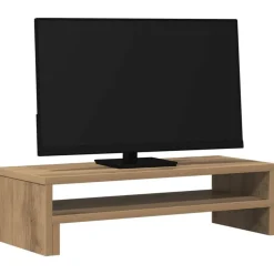 vidaXL skærmholder 54x22x15 cm konstrueret træ kunsteg