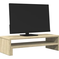 vidaXL skærmholder 54x22x15 cm konstrueret træ sonoma-eg
