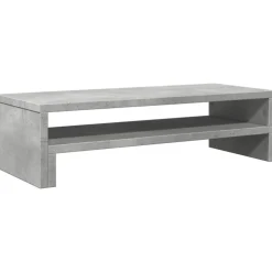 vidaXL skærmholder 54x22x15 cm konstrueret træ betongrå