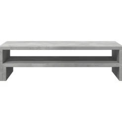 vidaXL skærmholder 54x22x15 cm konstrueret træ betongrå