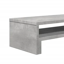 vidaXL skærmholder 54x22x15 cm konstrueret træ betongrå